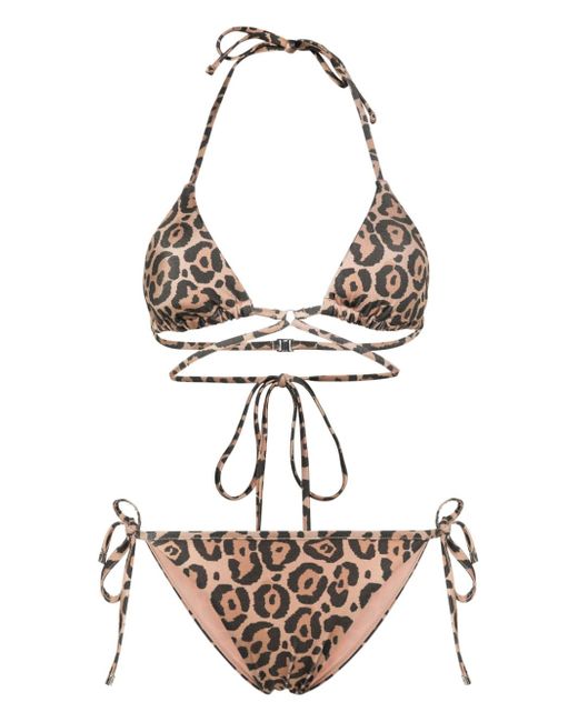 Emporio Armani leopard-print bikini