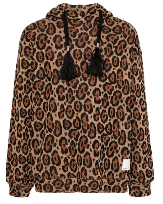 Emporio Armani leopard-print hoodie