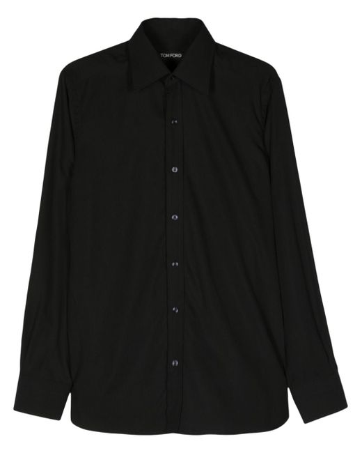 Tom Ford long-sleeve lyocell blend shirt