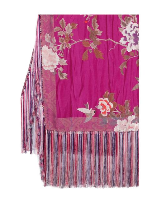 Pierre-Louis Mascia Aloeuw fringed shawl