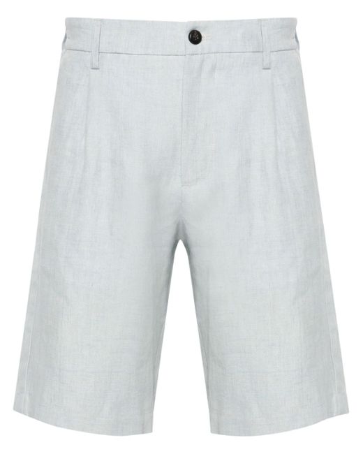 Eleventy buttoned linen shorts