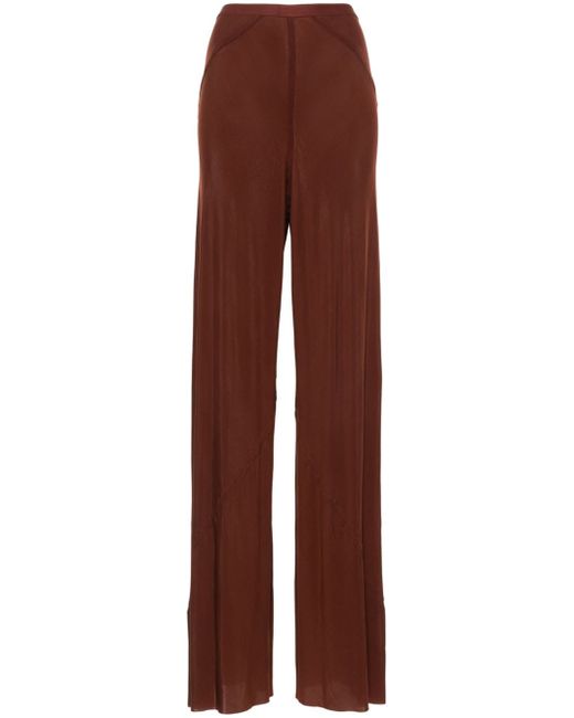 Rick Owens seam-detailed wide trousers