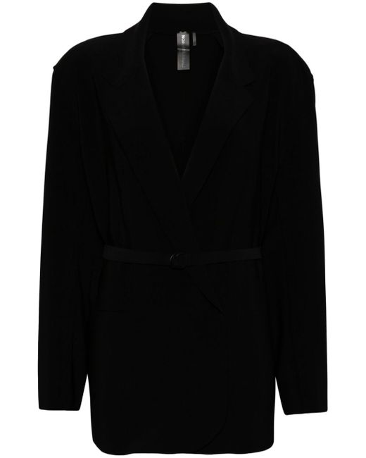 Norma Kamali belted double-breasted blazer
