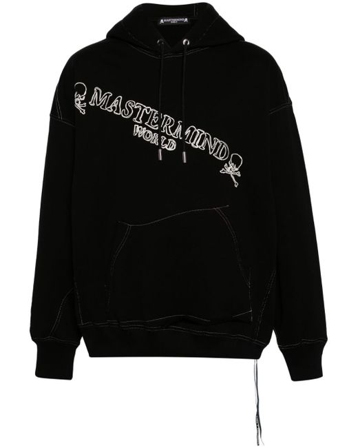 Mastermind World skull-appliqué hoodie