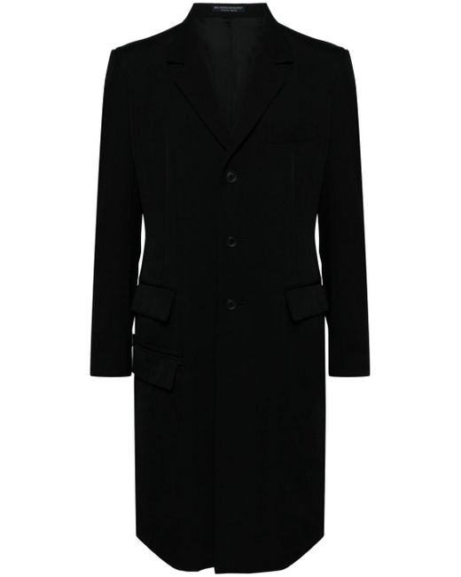 Yohji Yamamoto single-breasted wool coat