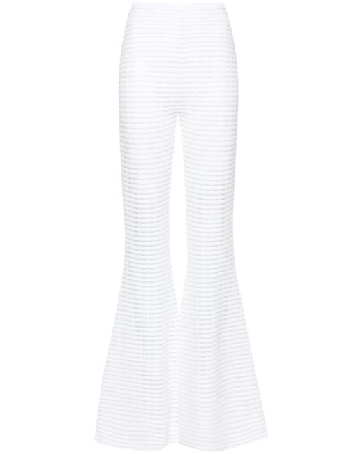 Genny high-waist flared trousers