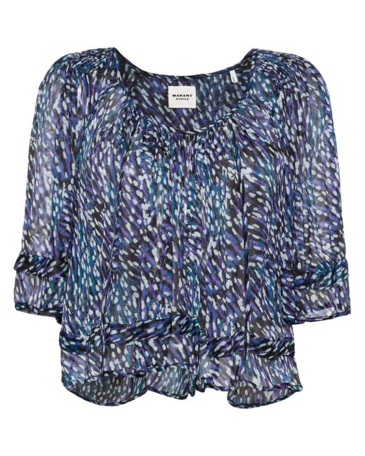 marant étoile Roxini abstract-print blouse