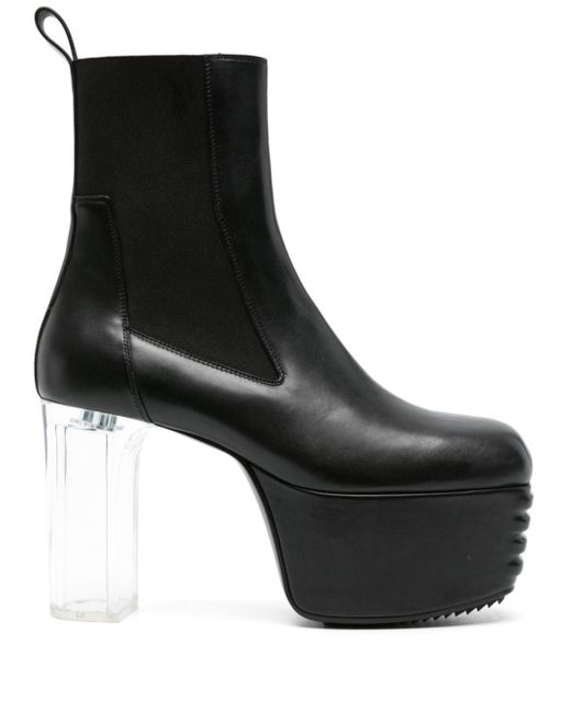 Rick Owens Minimal Grill 120mm leather boots
