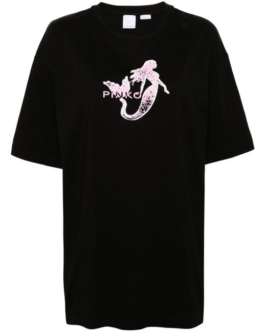 Pinko logo-print T-shirt