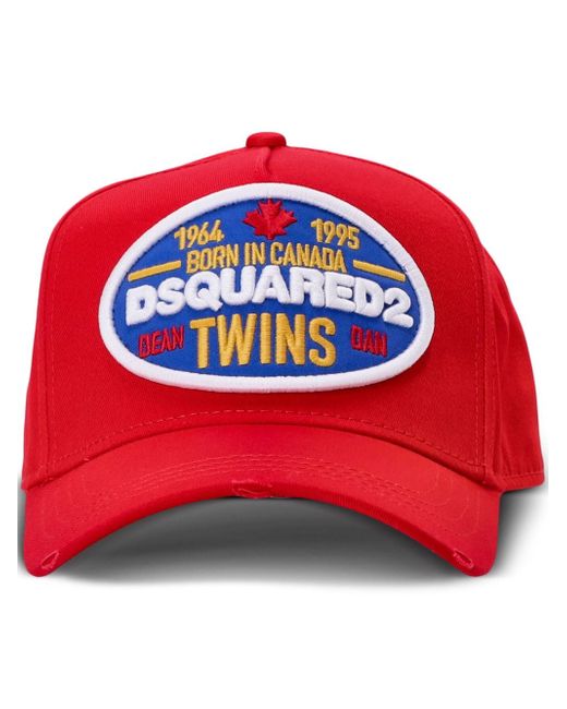 Dsquared2 logo-appliqué baseball cap