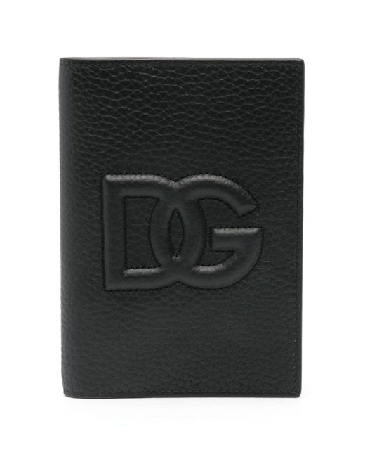 Dolce & Gabbana embossed-logo leather wallet