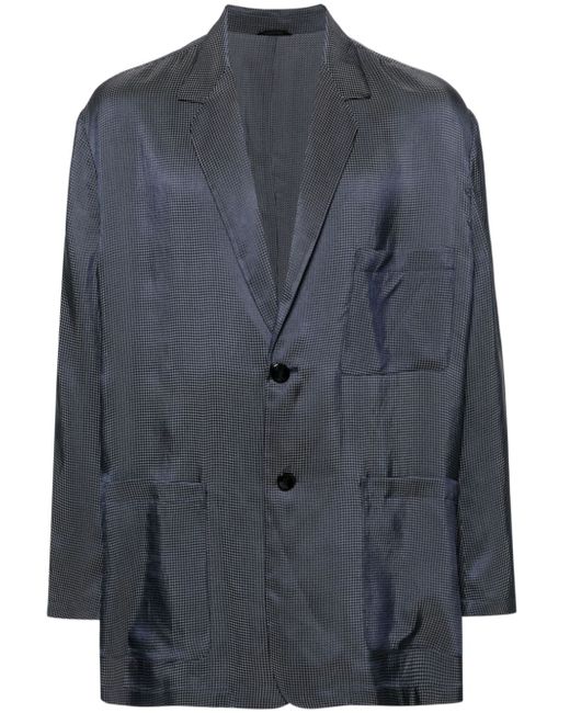 Giorgio Armani patterned-jacquard shirt jacket