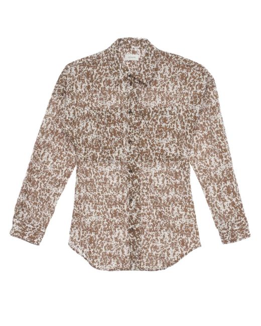 Lemaire abstract-print shirt