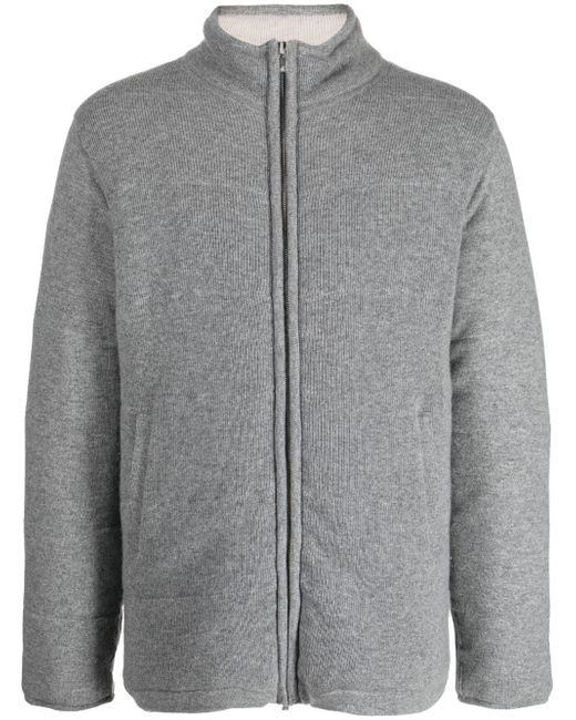 N.Peal zip-up cashmere padded jacket