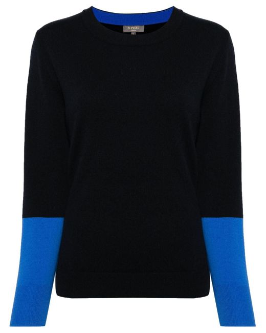 N.Peal colour-block cashmere jumper