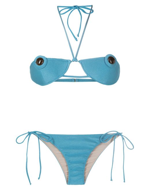 Adriana Degreas detail-appliqué bikini set