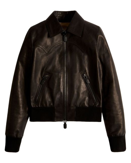 Tod's leather bomber jacket