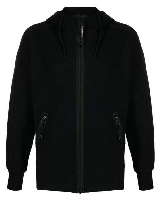 CP Company Goggles-detail zipped-up hoodie