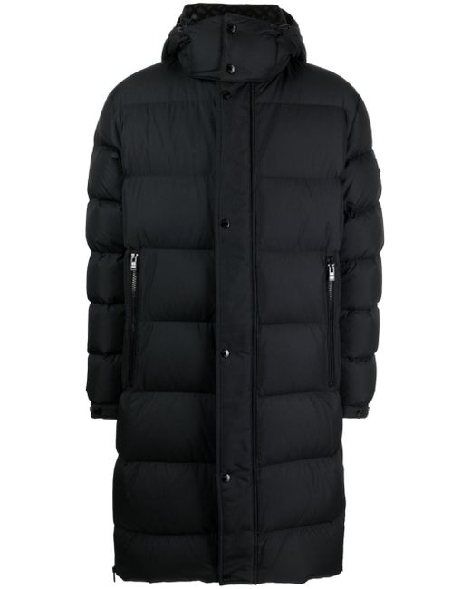 Boss long-length hooded padded coat