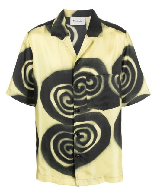 Nanushka Bodil spiral-print shirt