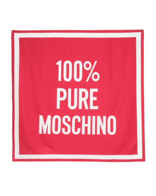 Moschino logo-jacquard scarf