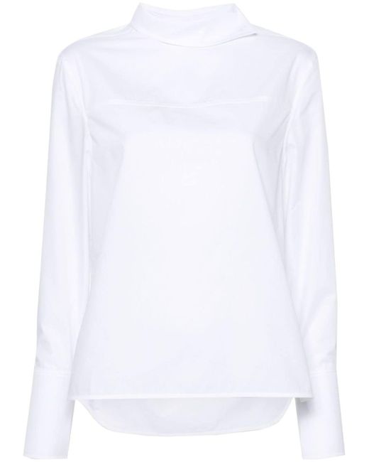 Victoria Beckham asymmetric poplin blouse