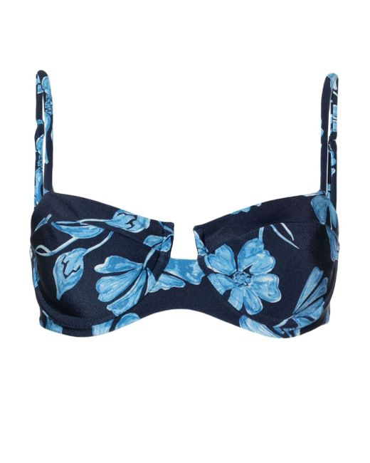 Patbo Nightflower floral-print bikini top