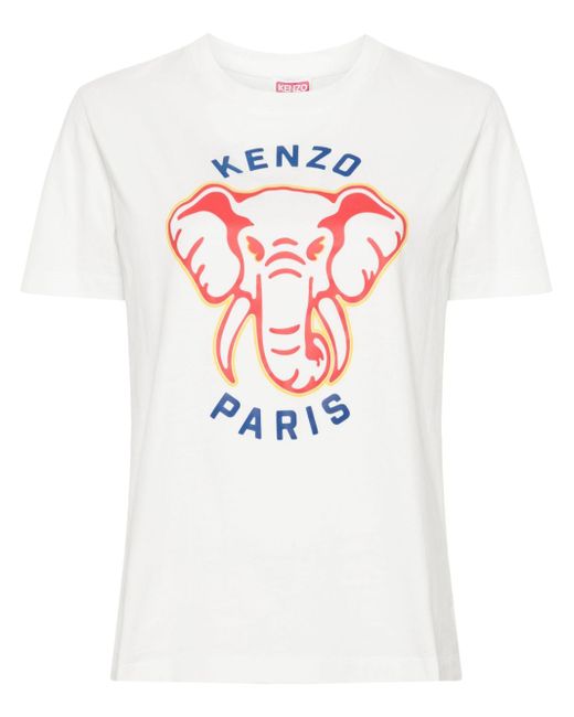 Kenzo elephant-print T-shirt