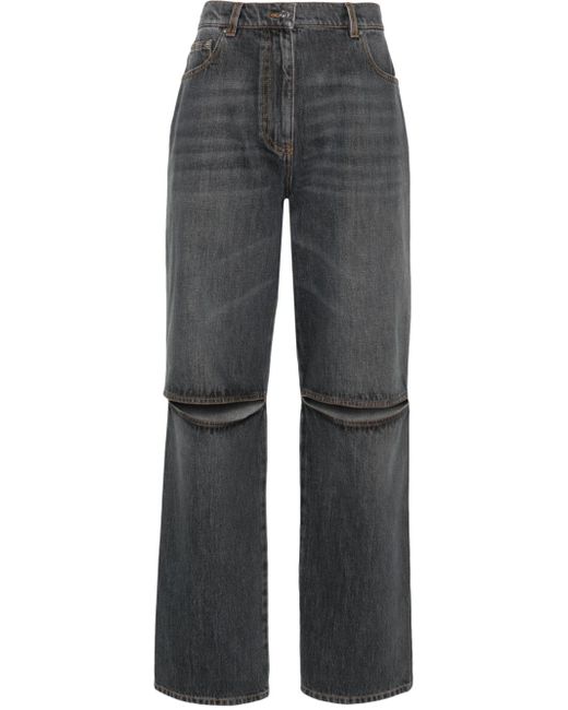 J.W.Anderson cut-out low-rise bootcut jeans