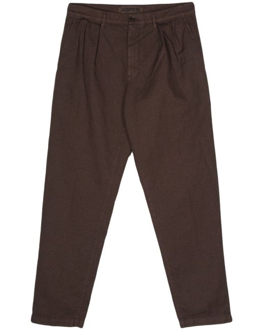 Aspesi dart-detailing tapered trousers