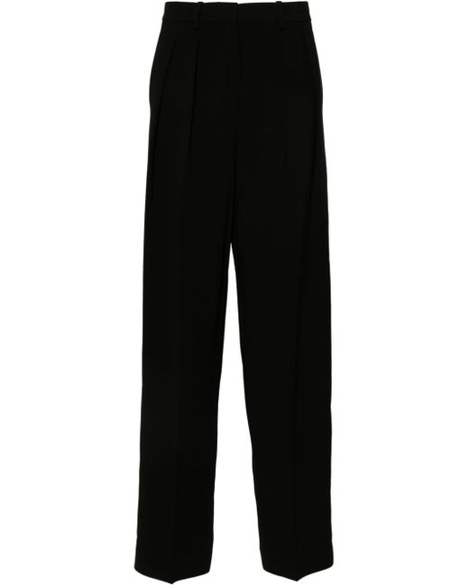 Theory crepe wide-leg trousers