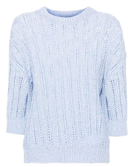 Peserico sequin-embellished knit jumper