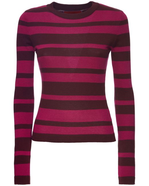 La Double J. fine-knit striped jumper