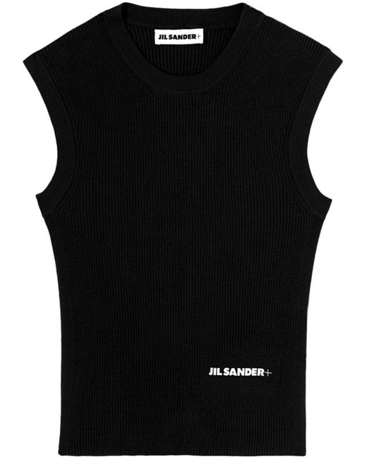 Jil Sander logo-print vest top