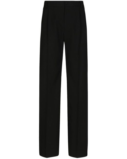 Dolce & Gabbana wide-leg cotton trousers