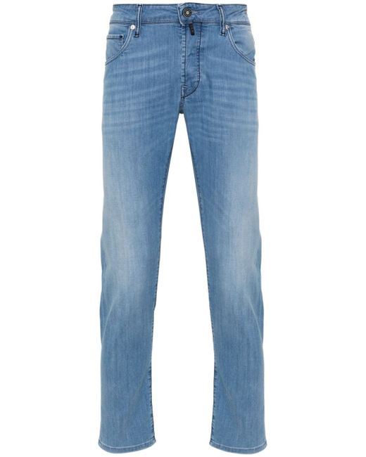 Incotex low-rise tapered jeans
