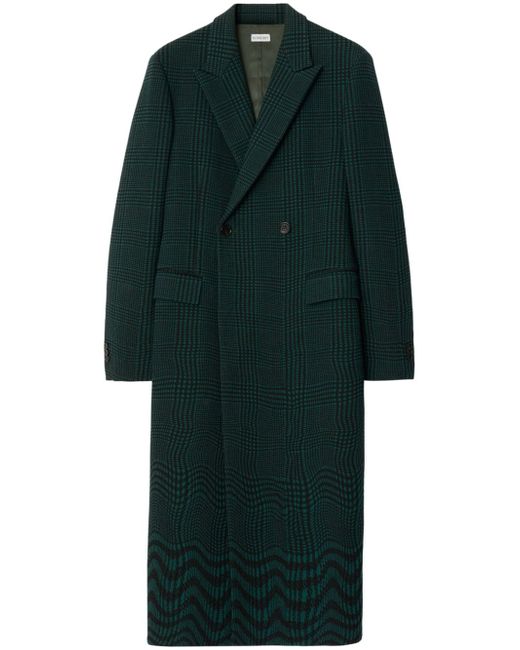 Burberry Warped Check double-breasted coat