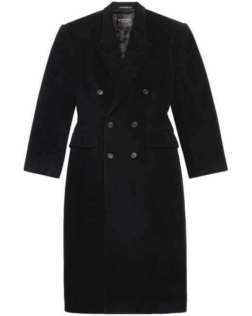 Balenciaga Cinched double-breasted wool coat