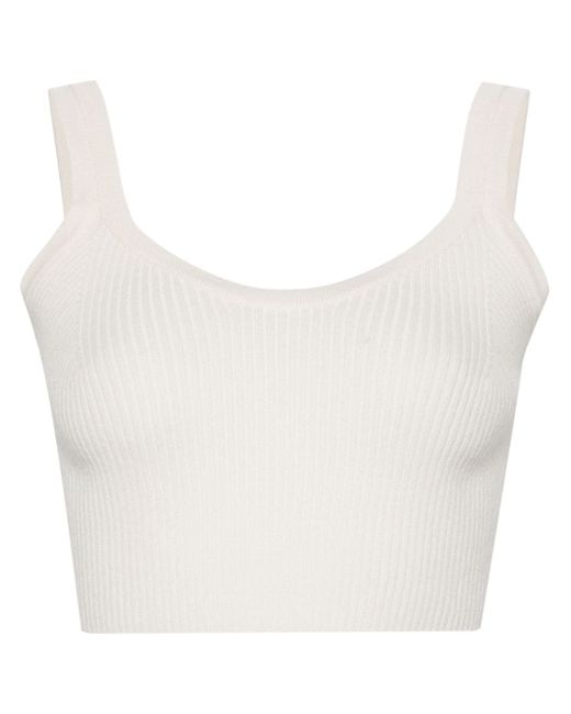 Ermanno Scervino ribbed cropped top