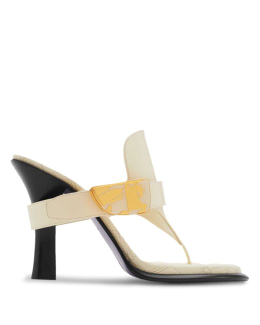 Burberry Bay 100mm leather sandals