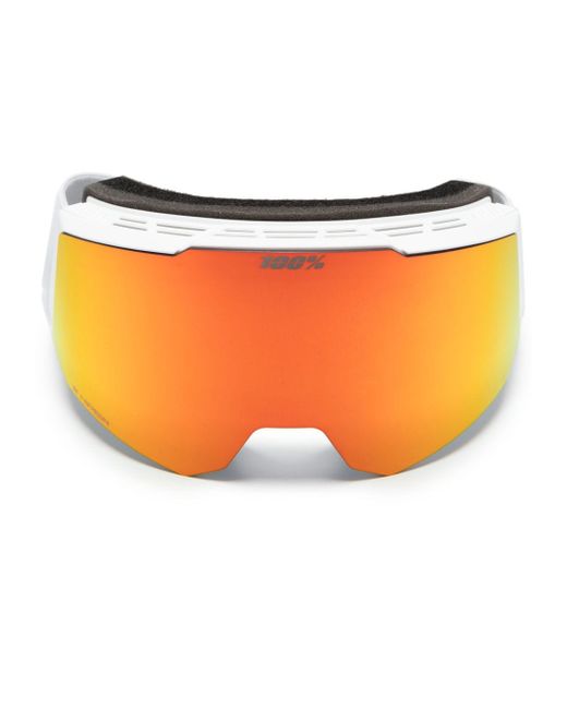 100% Eyewear Snowcraft mirrored ski goggles
