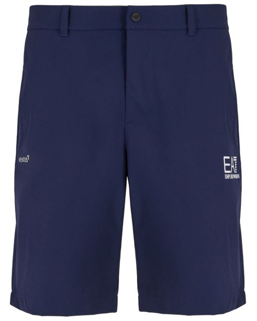 Ea7 logo-print shorts