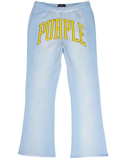 Purple Brand logo-print track pants