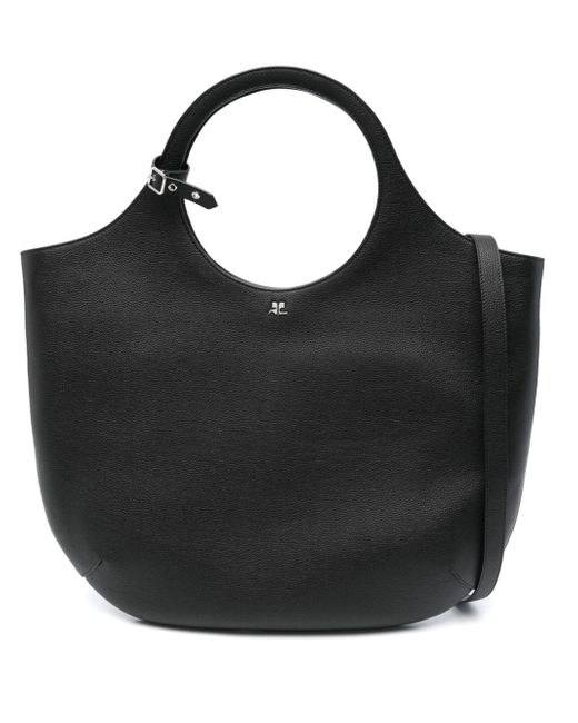 Courrèges large Holy leather tote bag