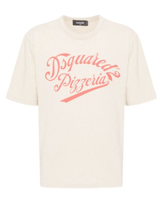 Dsquared2 logo-print cotton-blend T-shirt