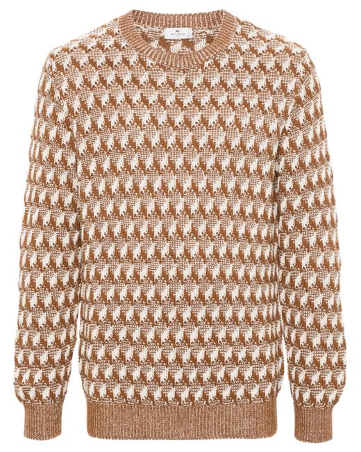 Etro pattern intarsia-knit jumper