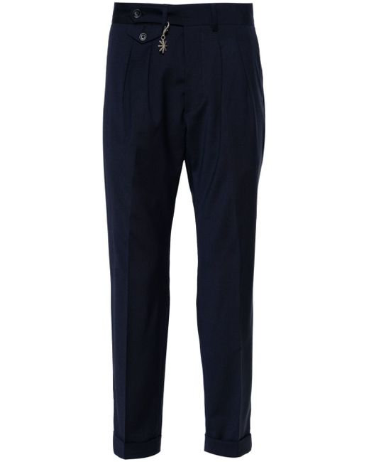 Manuel Ritz mid-rise pleated tailored trousers