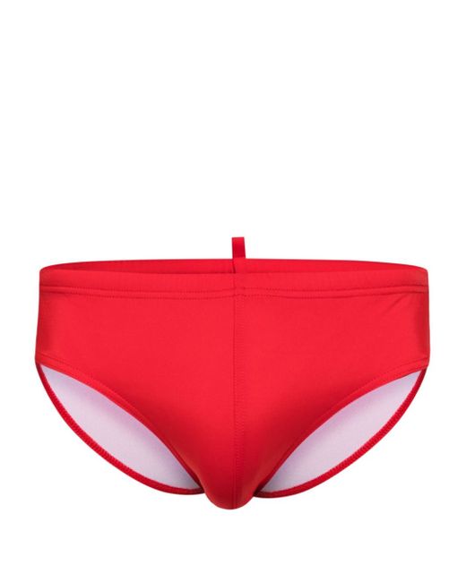Dsquared2 logo-print elasticated-waistband swimming trunks