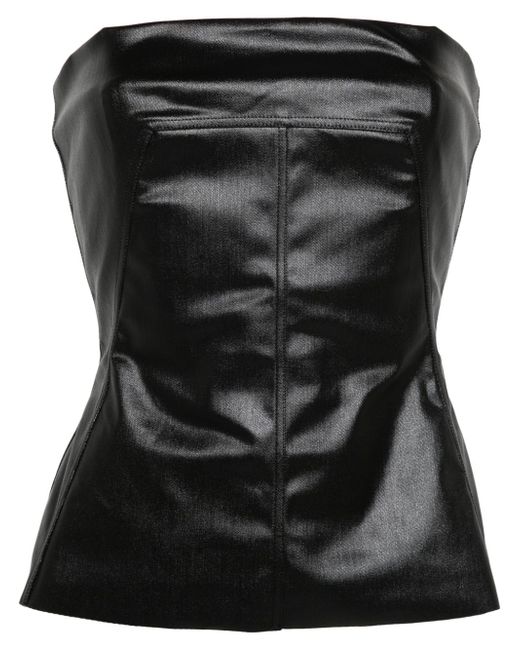 Rick Owens coated bustier top
