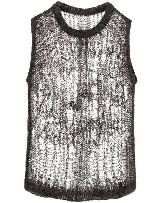 Rick Owens Spider open-knit tank top